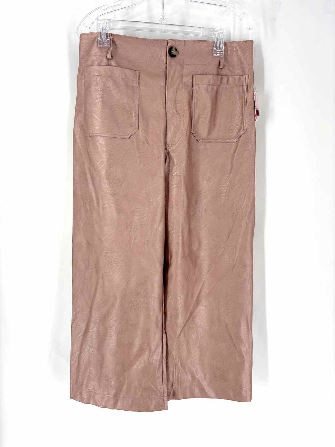 Size 32 MAEVE Pink Faux Leather Pants