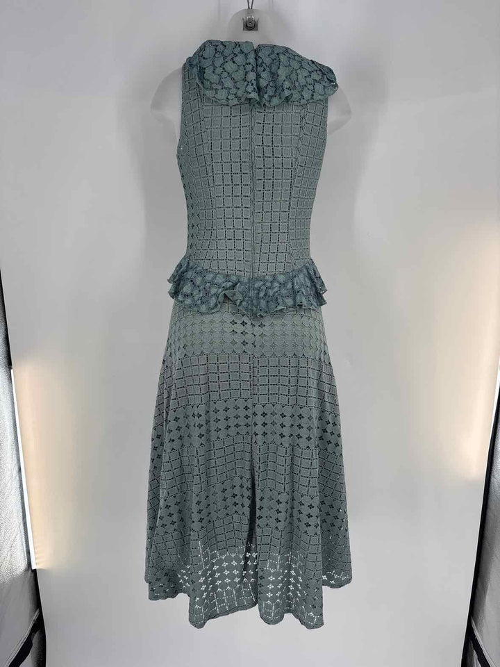 Size 6 Anthropologie Green Lace Dress