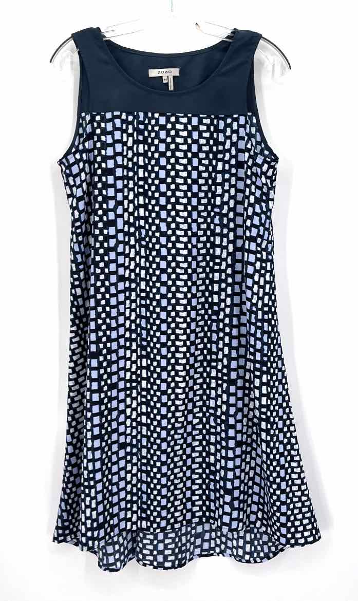 Size M Blue Print Dress