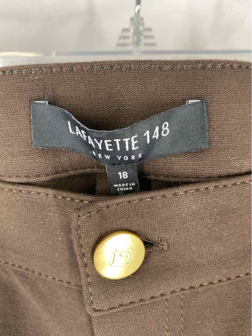 Size 18 LAFAYETTE Brown Suede Pants