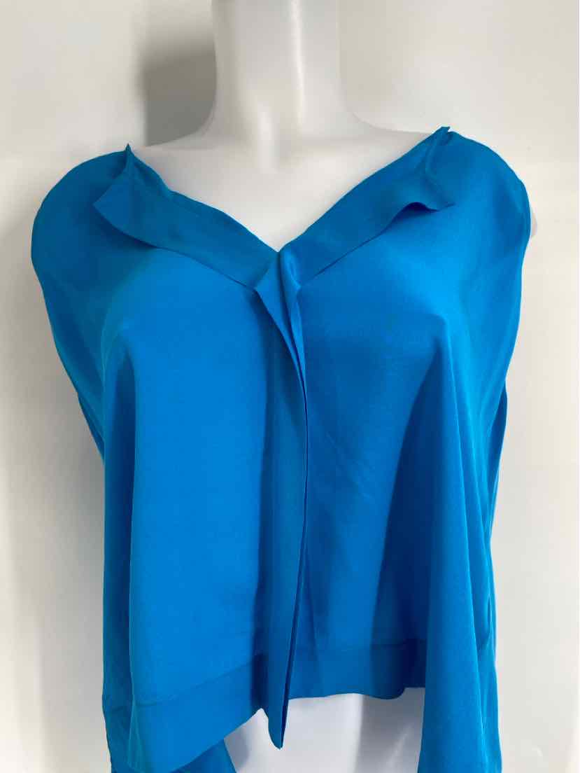 Size M Alice + Olivia Teal Silk Dress