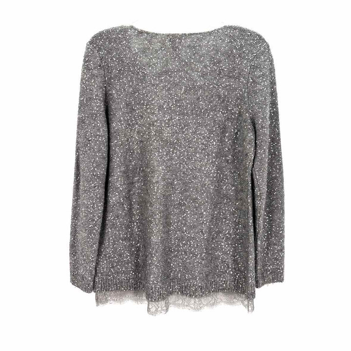 Size M Chico's Silver Sweater
