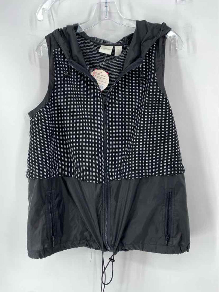 Size L Chico's Black/White Vest