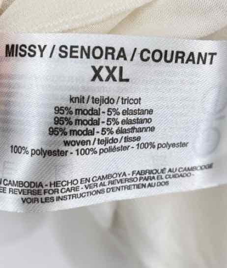 Size XXL Nine West Ivory Shirt