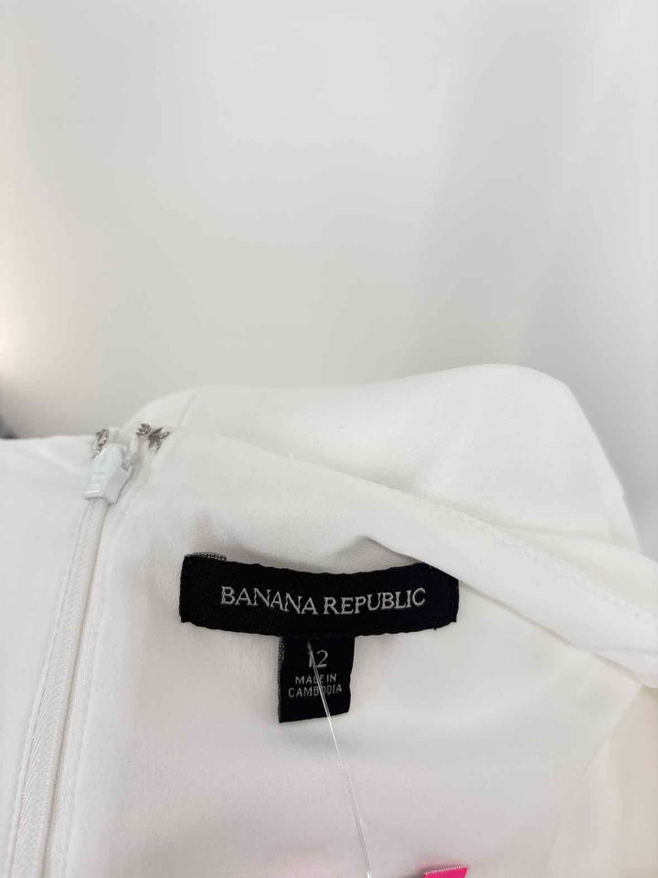 Size 12 Banana Republic White Dress