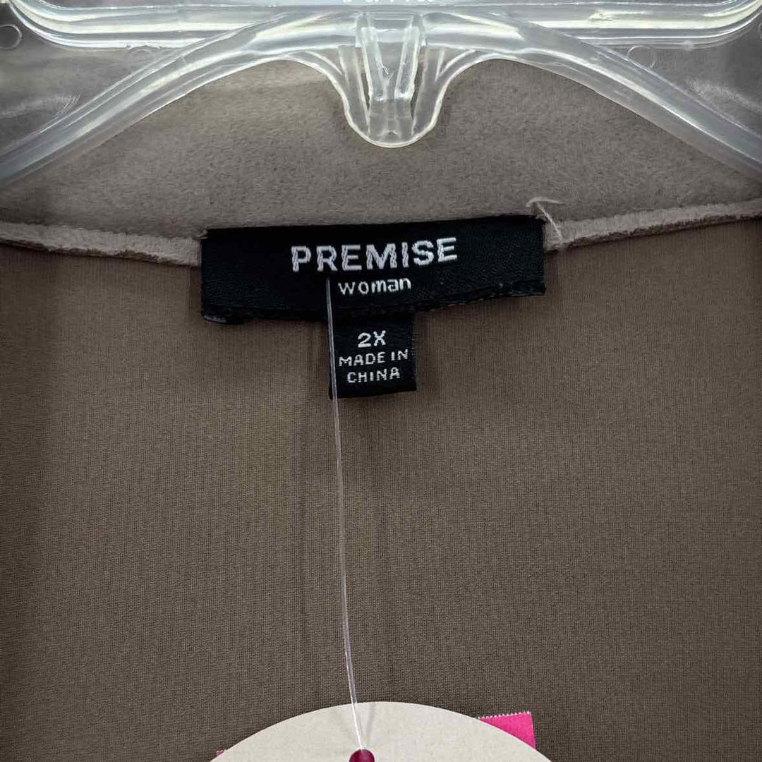 Size 2X PREMISE Tan Jacket