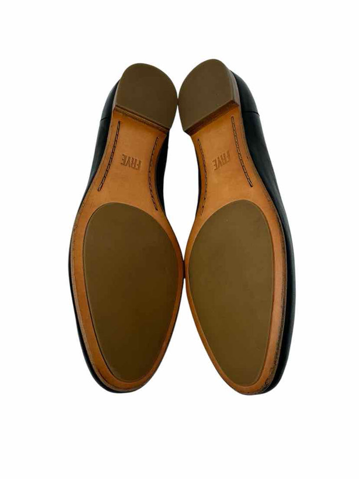 Shoe Size 8 Frye Black Leather Flats