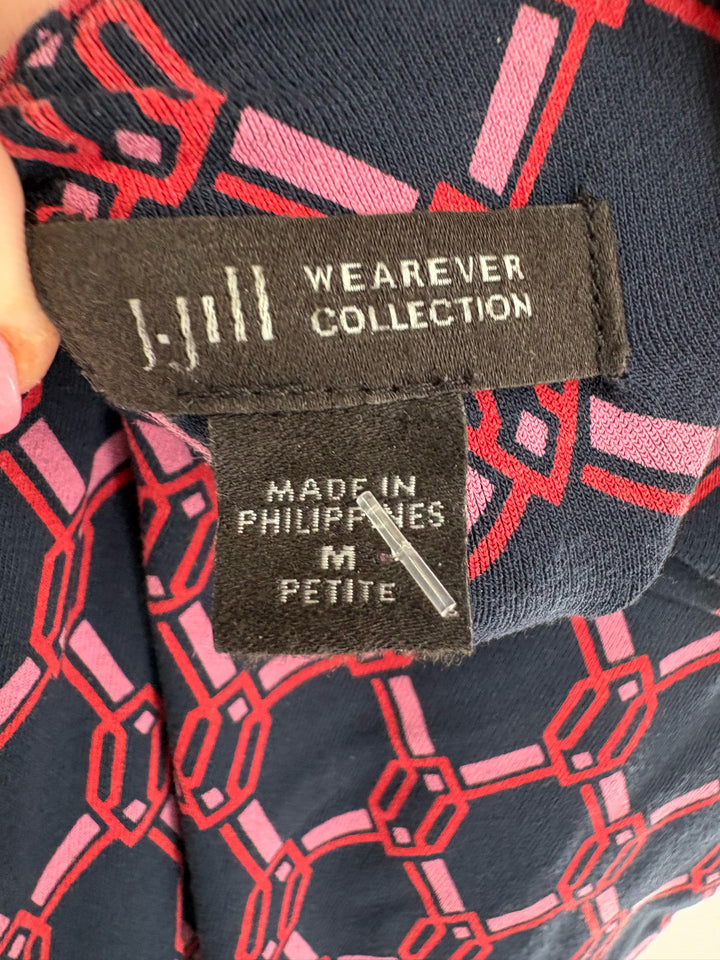 Size M J JILL Navy Dress