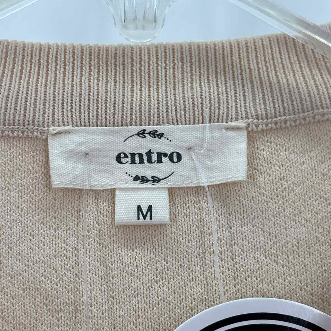 Size M ENTRO Beige Shirt