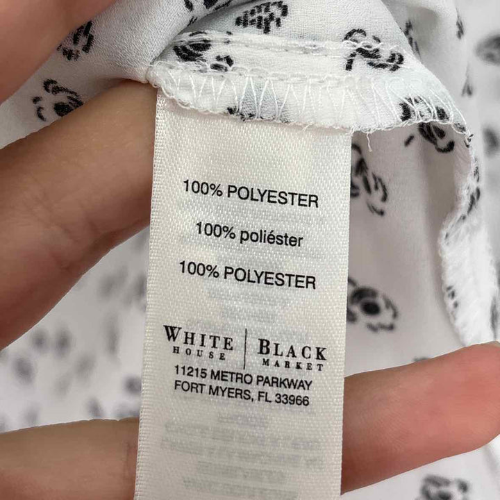 Size 6 White House Black Market White Shirt