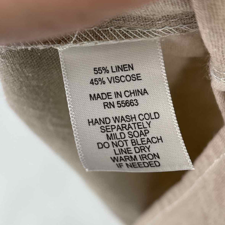 Size M FOR CYNTHIA Multi-Color Linen Dress