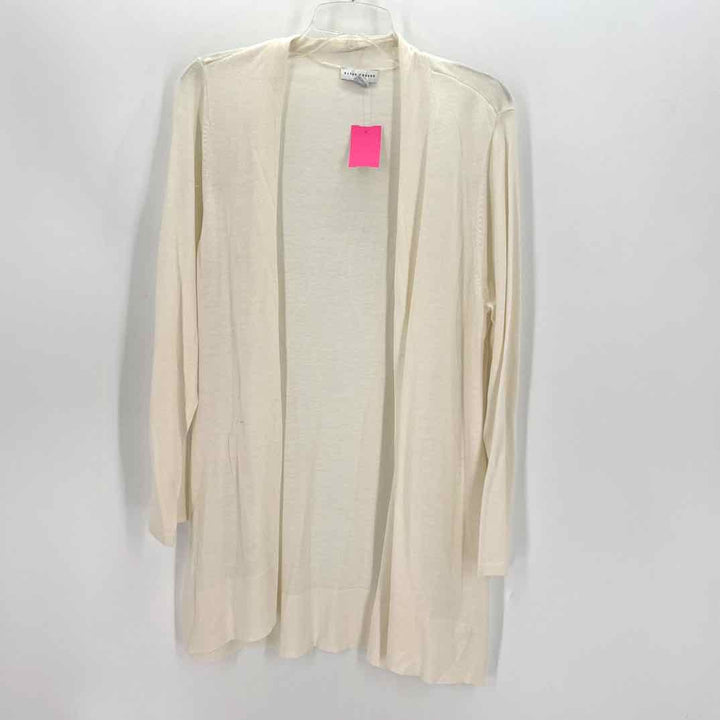 Size L SUSAN GRAVER Ivory Knit Sweater