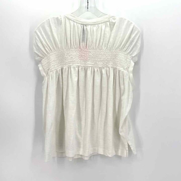 Size L Anthropologie White Cotton Shirt
