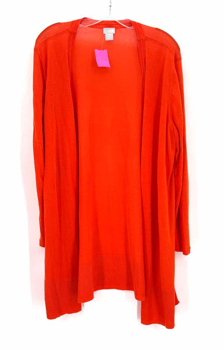 Size XL Chico's Orange Cardigan