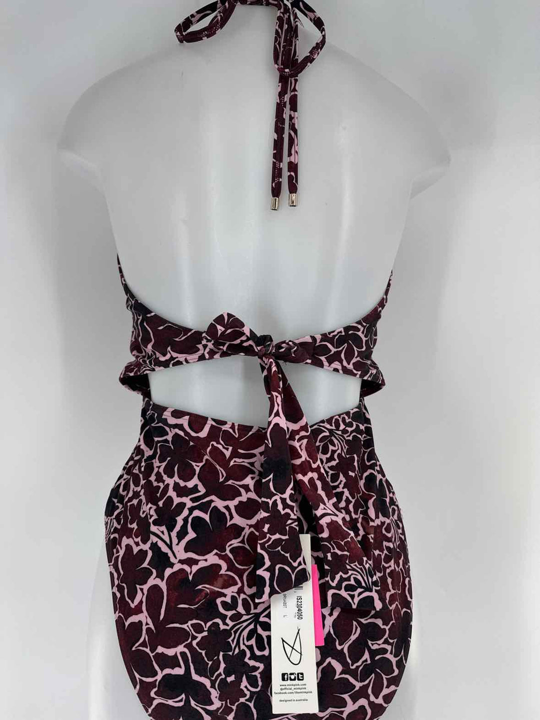 Size L MINK PINK Brown Swimsuit