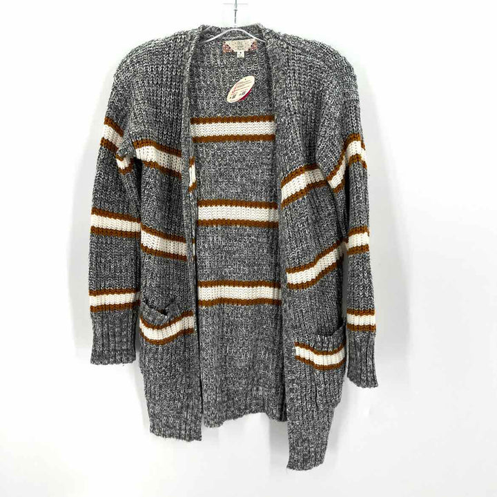 Size M PINK ROSE Multi-Color Knit Cardigan