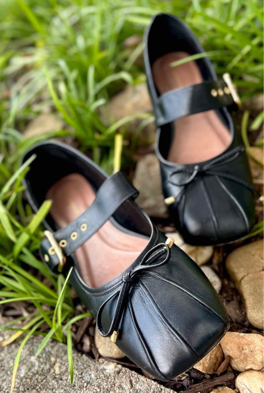 Shoe Size 40 Anthropologie Black Leather Flats