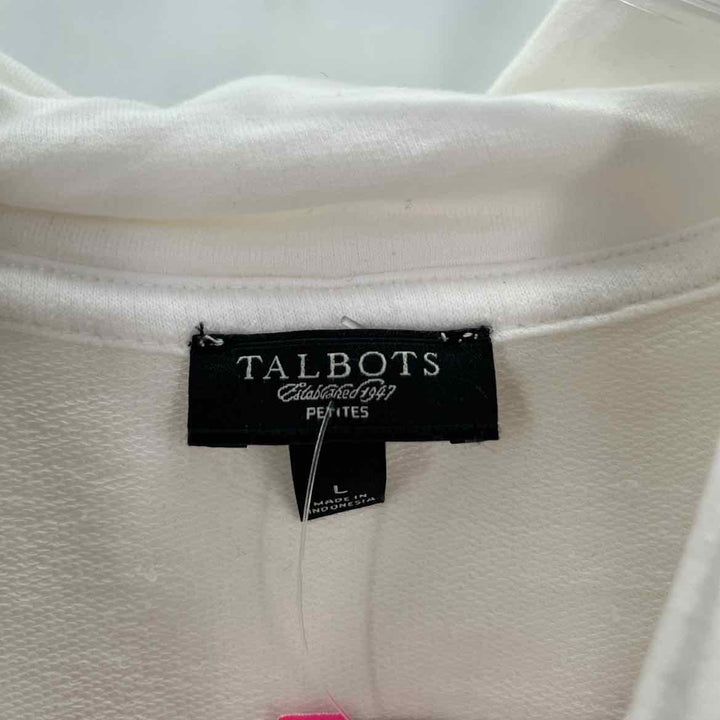 Size L Talbots White Jacket
