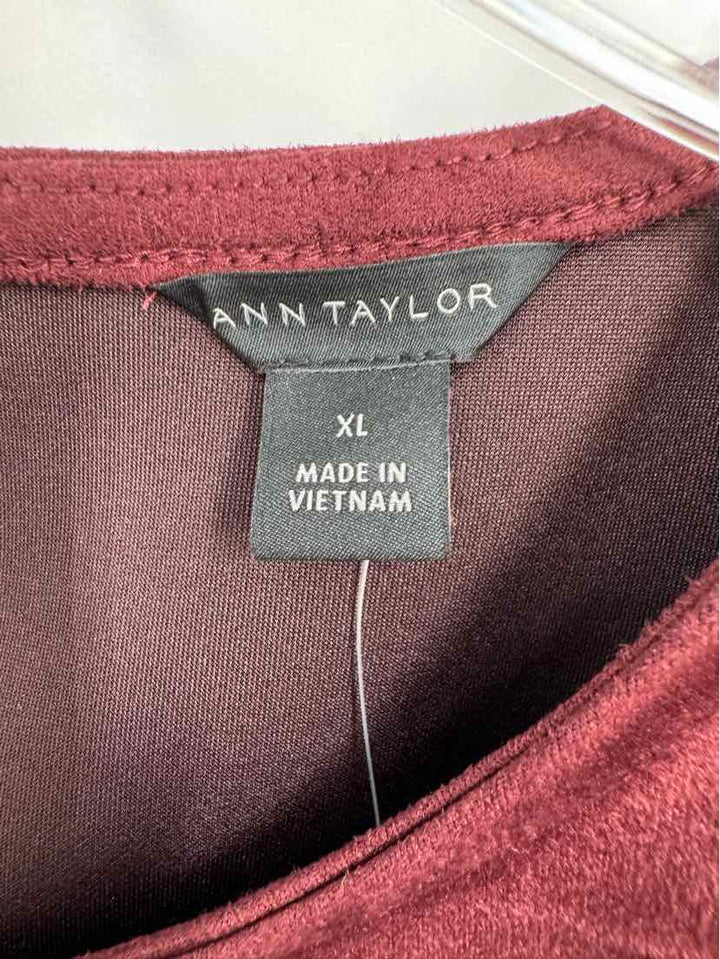 Size XL Ann Taylor Burgundy Shirt