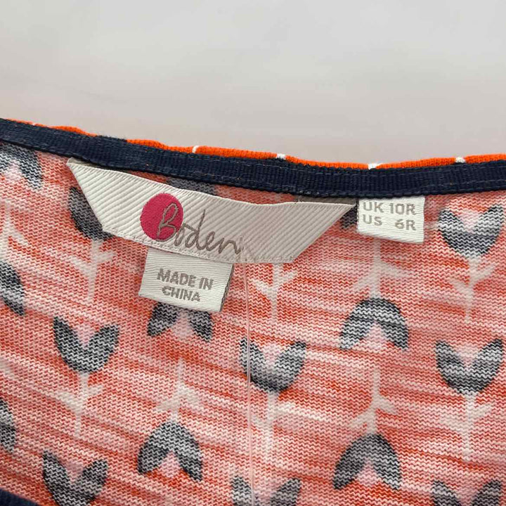 Size 6 Boden Orange Knit Dress
