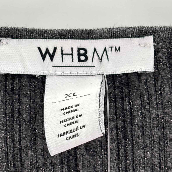 Size XL White House Black Market Charcoal Knit Sweater