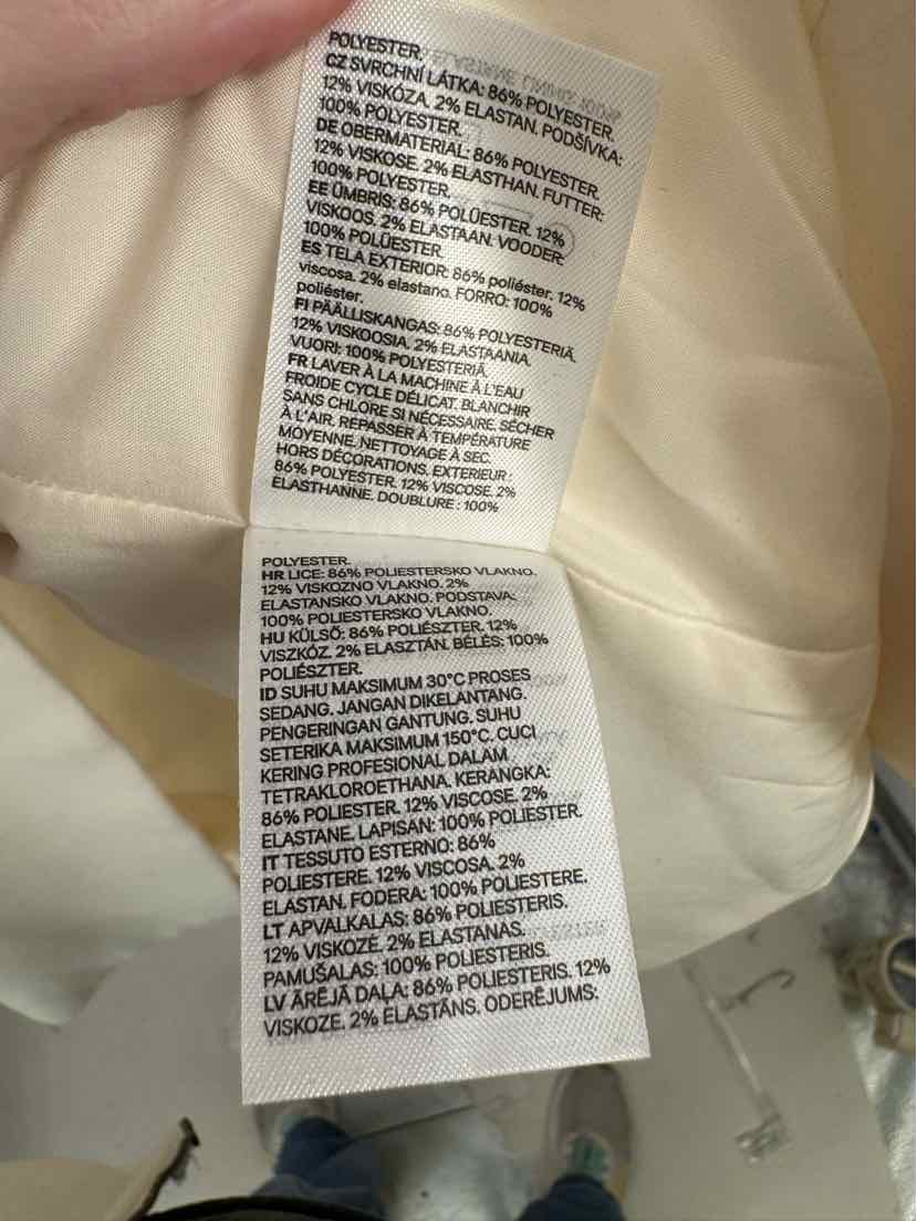 Size 10 H&M Cream Jacket