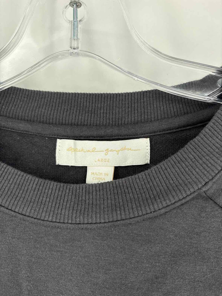 Size L SPIRITUAL GANGSTER Charcoal Sweater