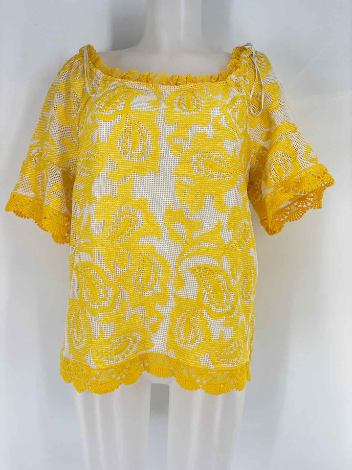 Size M CHARTER CLUB Yellow Shirt
