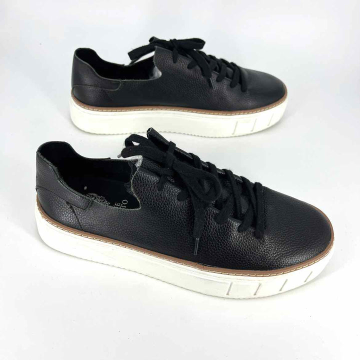 Shoe Size 9 Vince Camuto Black Leather Sneakers
