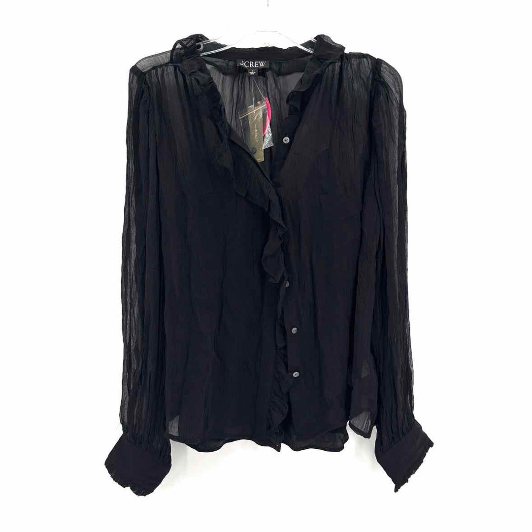 Size 8 J Crew Black Shirt