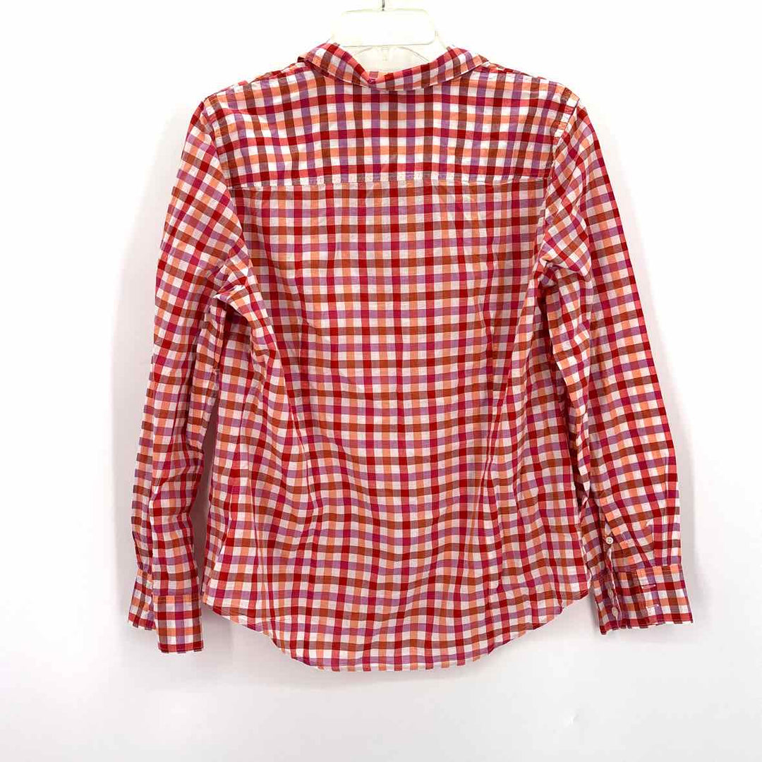 Size L J Crew ORANGE PRINT Shirt