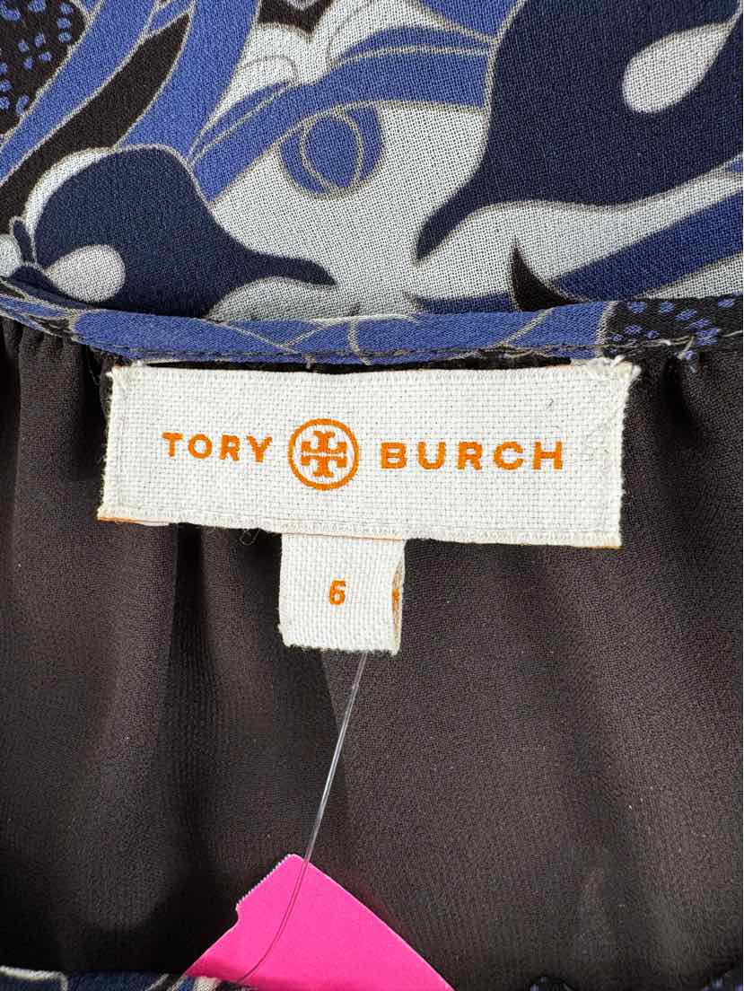 Size 6 Tory Burch Blue Shirt