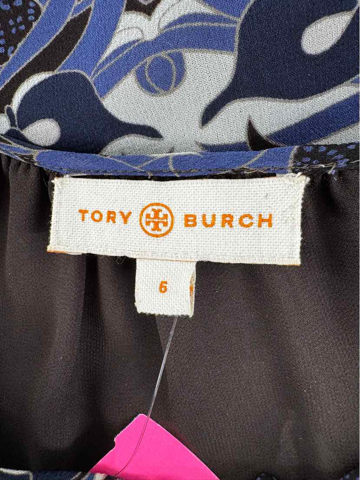 Size 6 Tory Burch Blue Shirt
