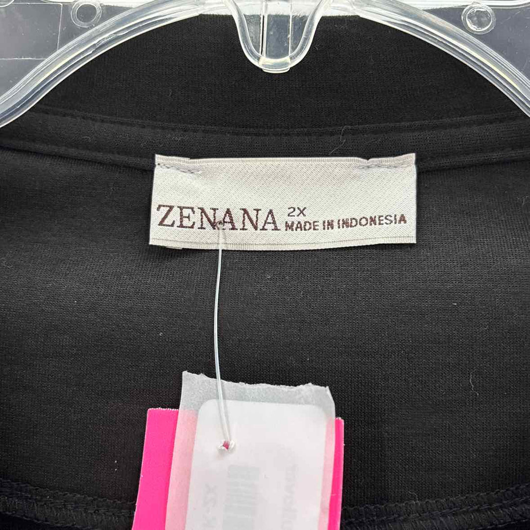 Size 2X ZENANA Black Shirt