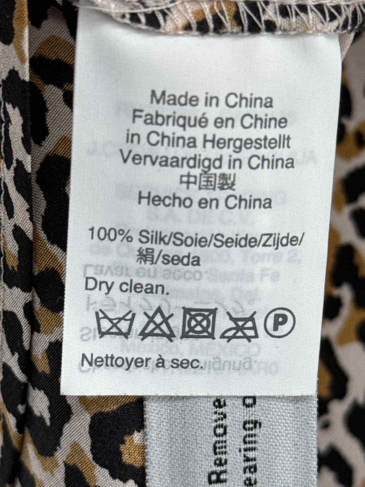 Size 14 J Crew Tan Silk Shirt