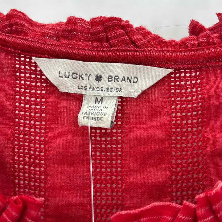 Size L LUCKY Red Shirt