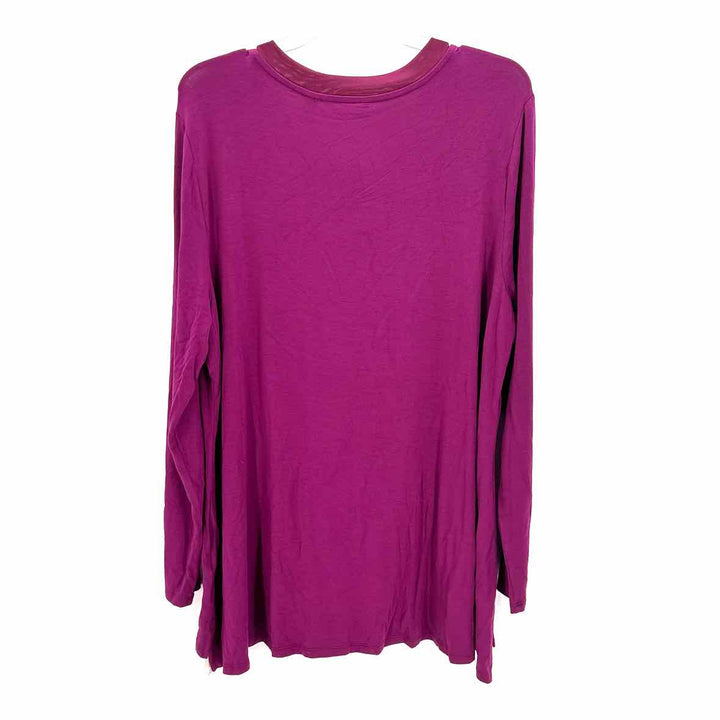 Size XL HALSTON Purple Knit Shirt