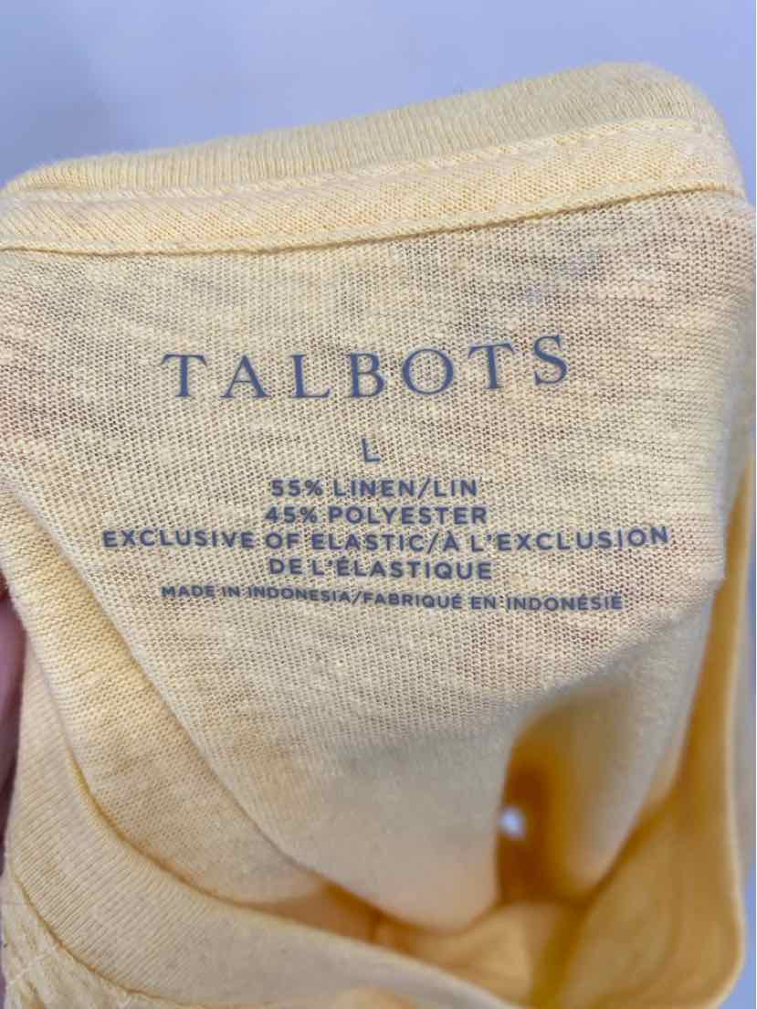 Size L Talbots Yellow Shirt