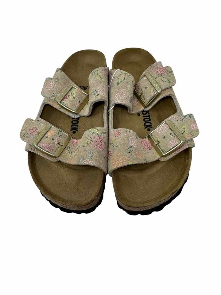Shoe Size 39 Birkenstock TAN PRINT Sandals
