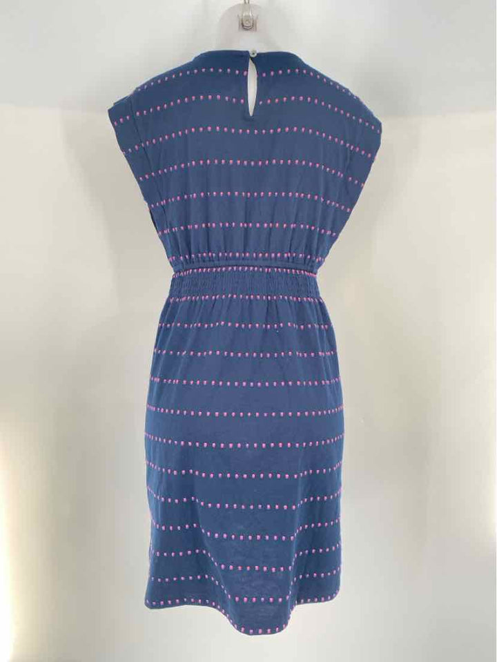 Size S LOFT Navy Print Dress