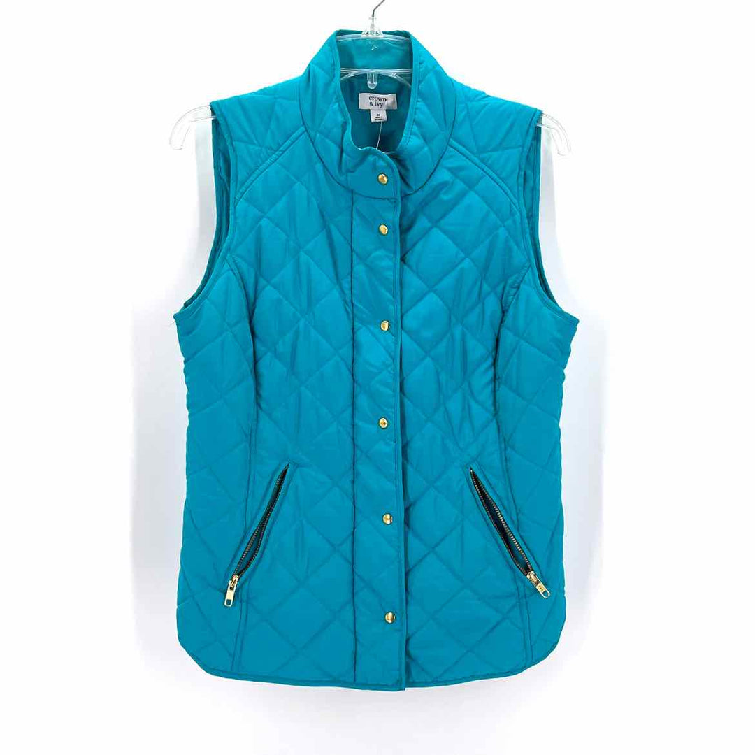 Size M CROWN & IVY Blue Vest