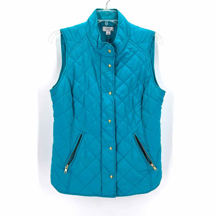 Size M CROWN & IVY Blue Vest