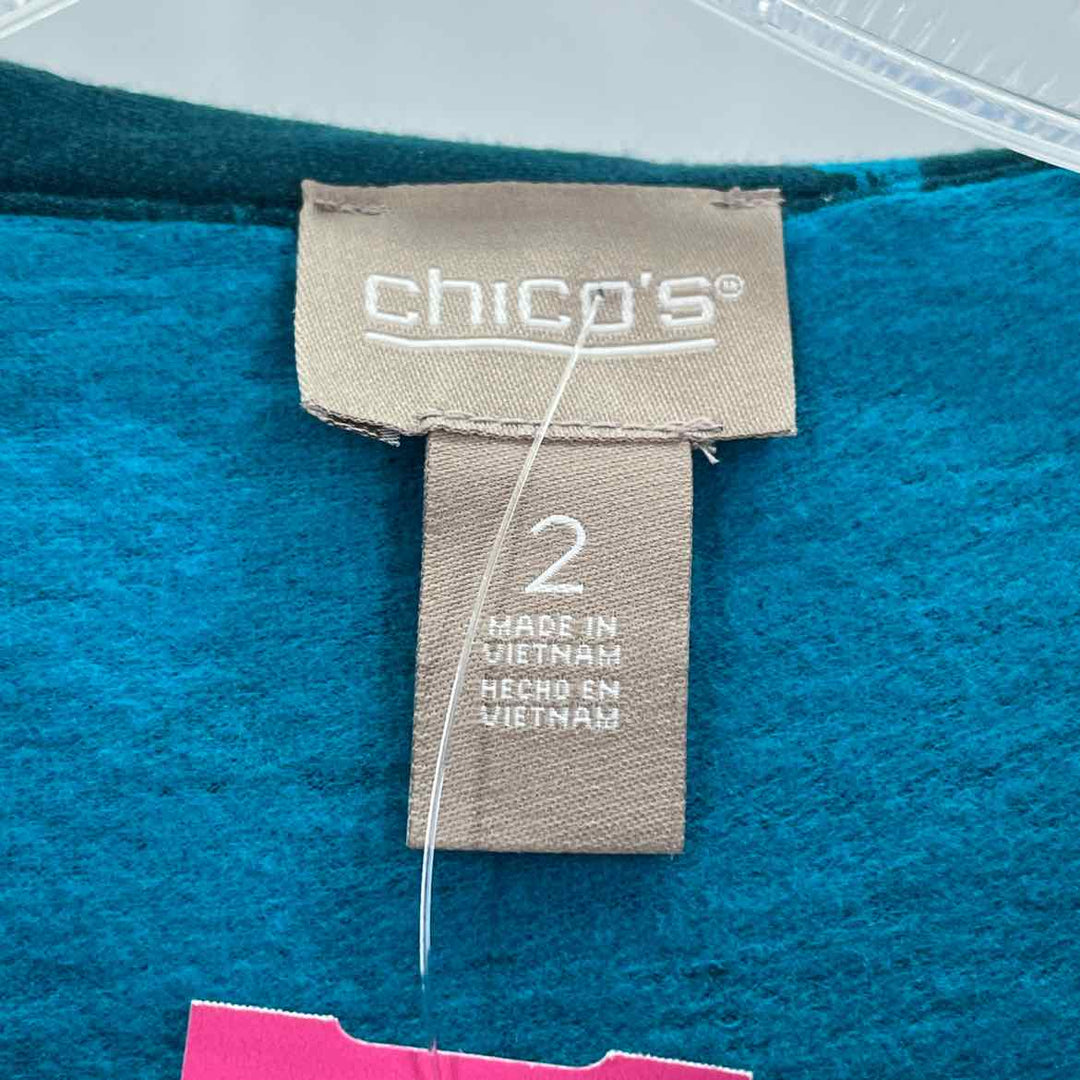 Size M Chico's Teal Shirt