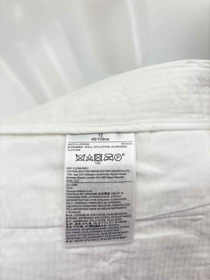 Size 12 Banana Republic White Shorts