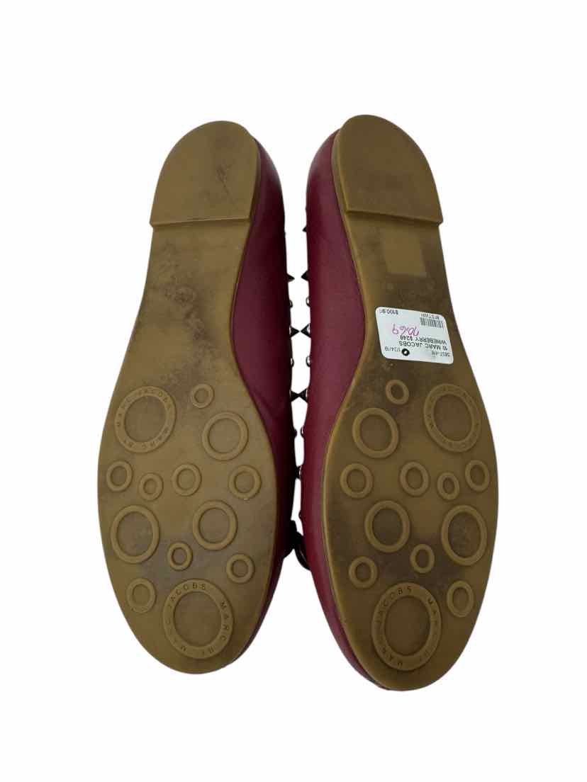 Shoe Size 10 MARC BY MARC JACOBS Burgundy Leather Flats