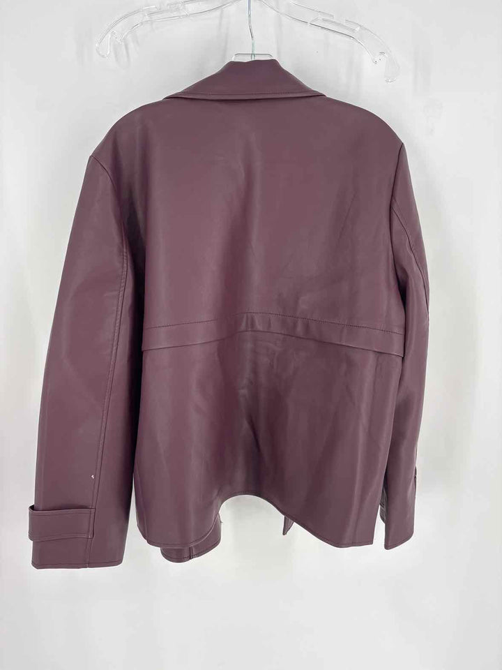 Size XL Chico's Burgundy Polyester Jacket
