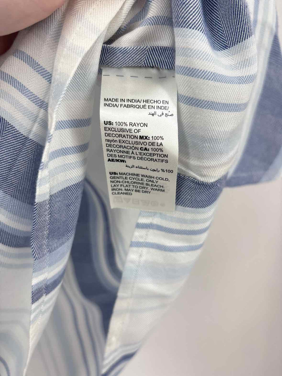 Size S Chico's Blue Print Shirt