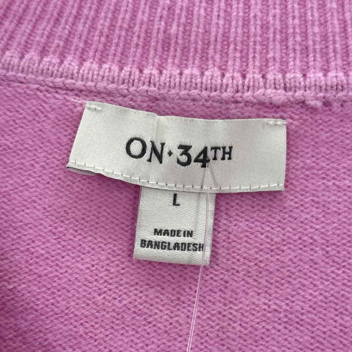 Size L ON 34TH Pink Sweater