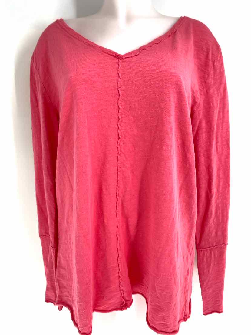 Size L Pink Cotton Shirt