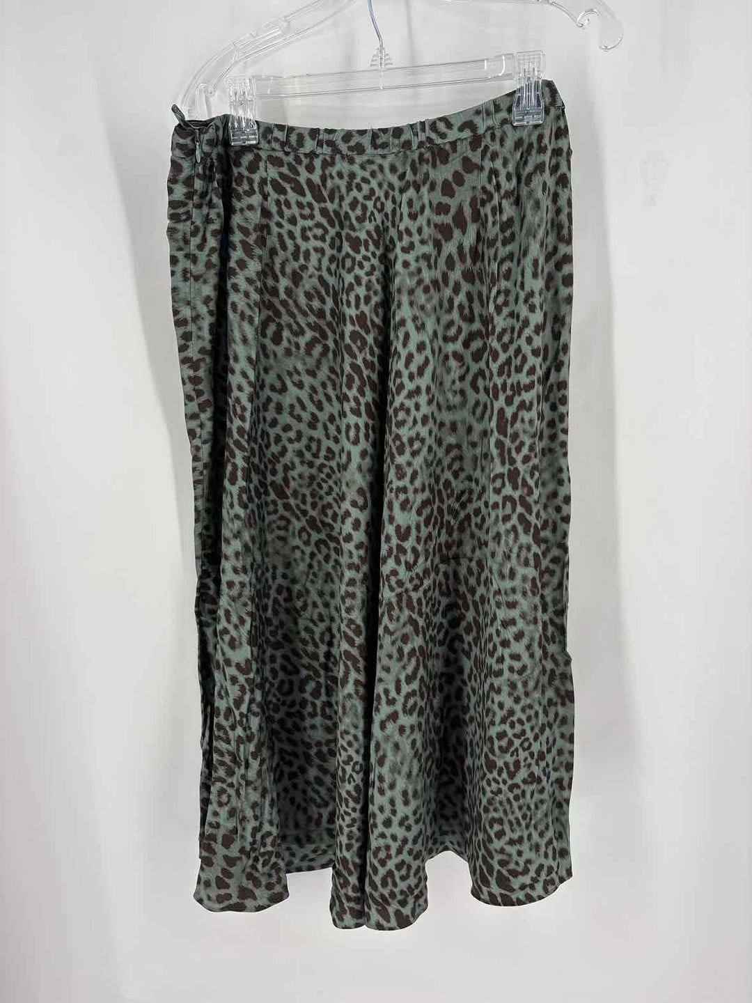 Size XL J JILL Green Print Skirt